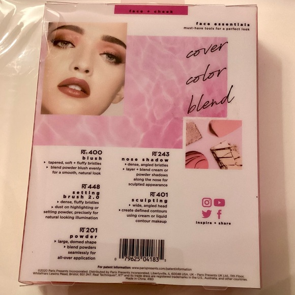 NIB NWT Real Techniques - Face Essentials Brush Set (5 piece brush set) - Picture 6 of 13